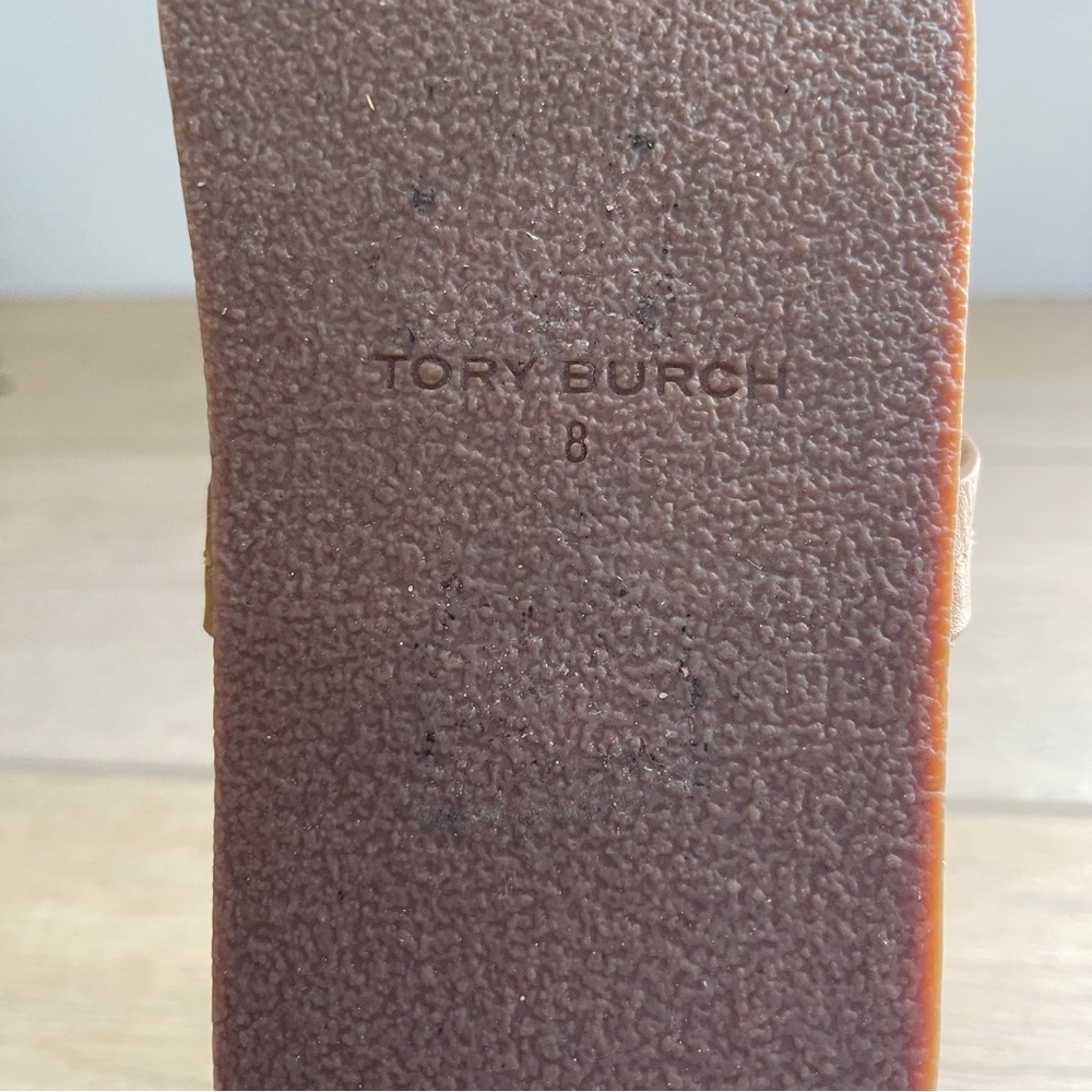 Tory Burch Miller Brown Thong  Cloud Sandals Shearling Lined Size 8 New - Picture 7 of 8